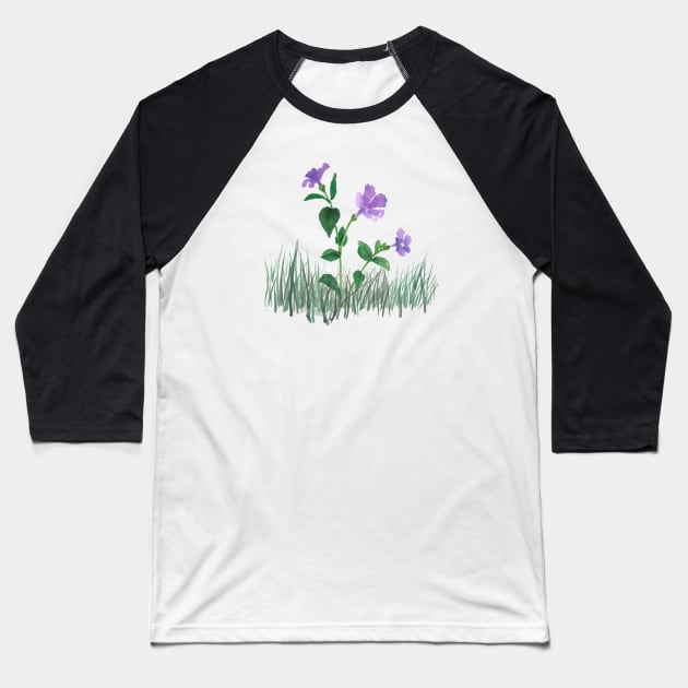 February 24th birthday flower Baseball T-Shirt by birthflower